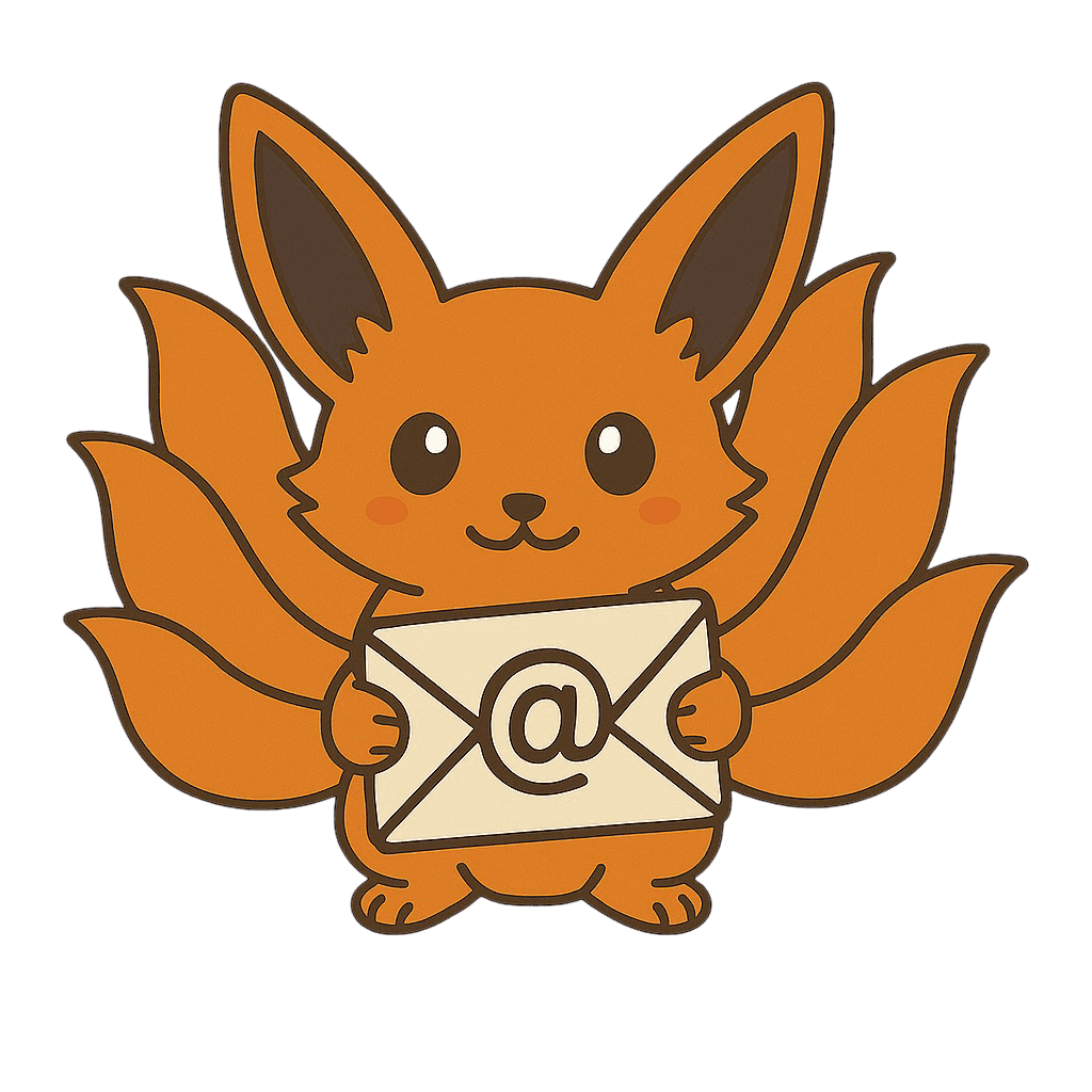 Cute character with mail